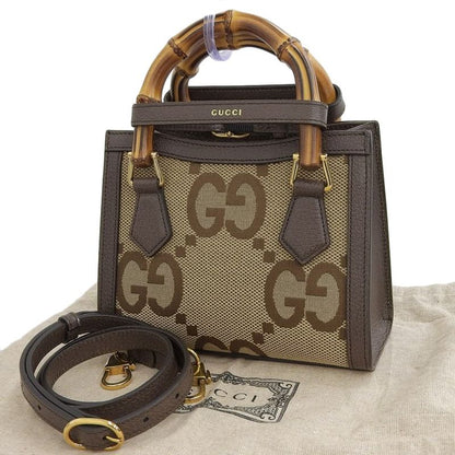 Gucci Gucci Jumbo GG Bamboo Diana Mini Tote Shoulder Bag