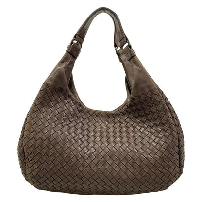 Bottega Veneta Tote Midi Amcampana Dark Brown Leather