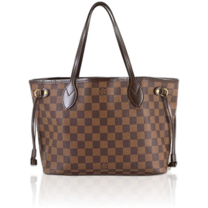 Louis Vuitton Damier Neverfull PM Tote Ebene Brown
