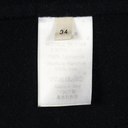 Celine Egg Crombie Navy Cashmere Coat — view 5