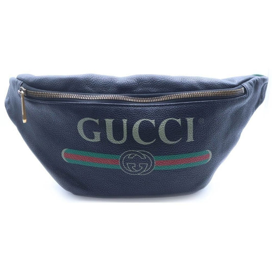 Gucci Sherry Line Belt Bag Black Leather