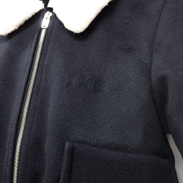Baby Dior Boa Jacket 36 Black Wool Kids Jumper Zip Up Christian Dior Baby Dior