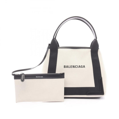 Balenciaga Tote Navy Cabas S Off White Black Ivory
