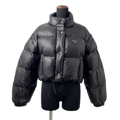 Prada Down Jacket Cropped Vest Triangle Logo 40