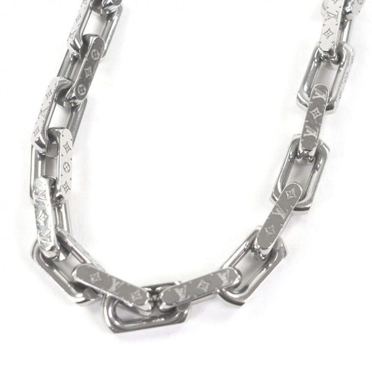 Louis Vuitton Necklace Chain Monogram Collier Silver