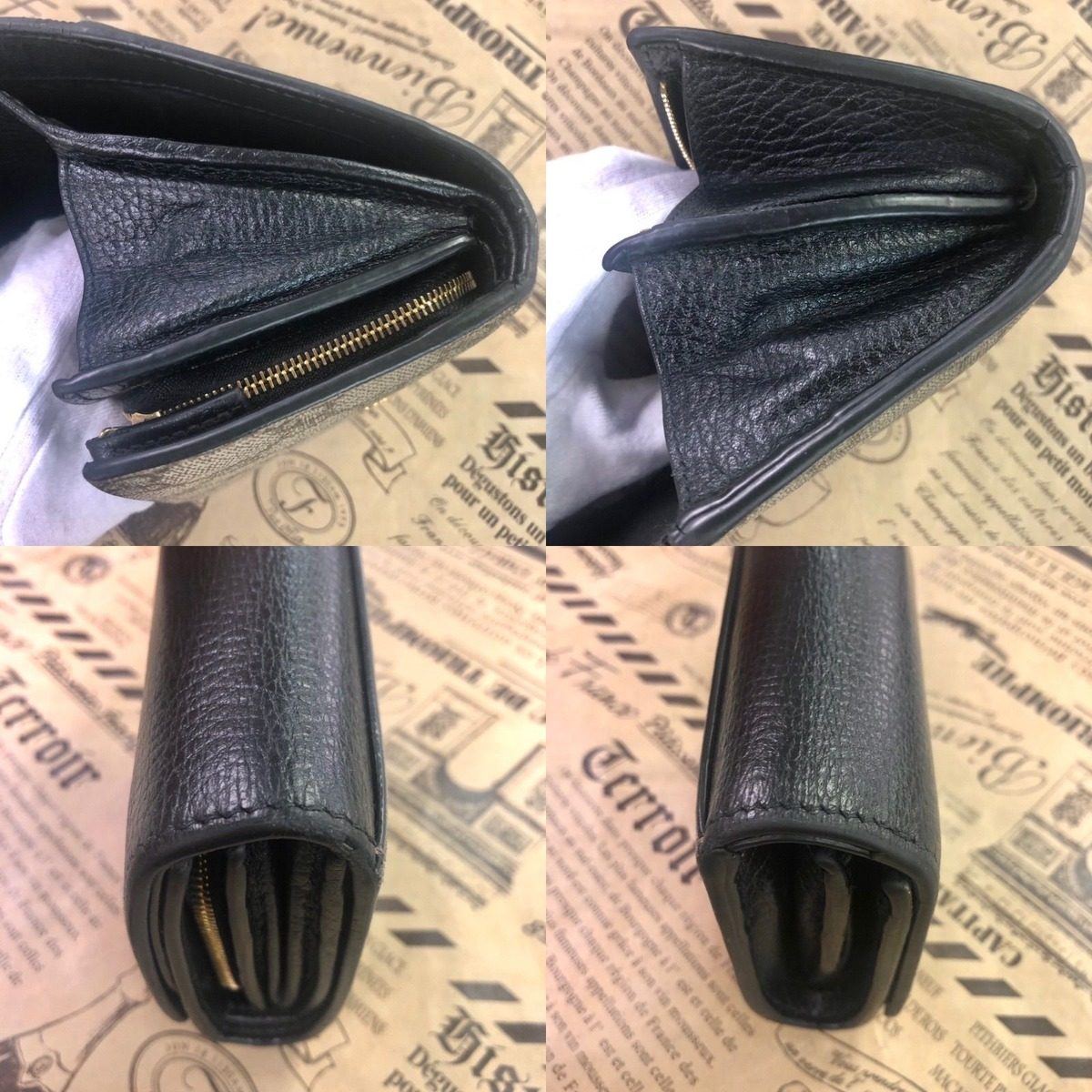 Gucci Bifold Wallet GG Supreme Compact Card Coin — view 6