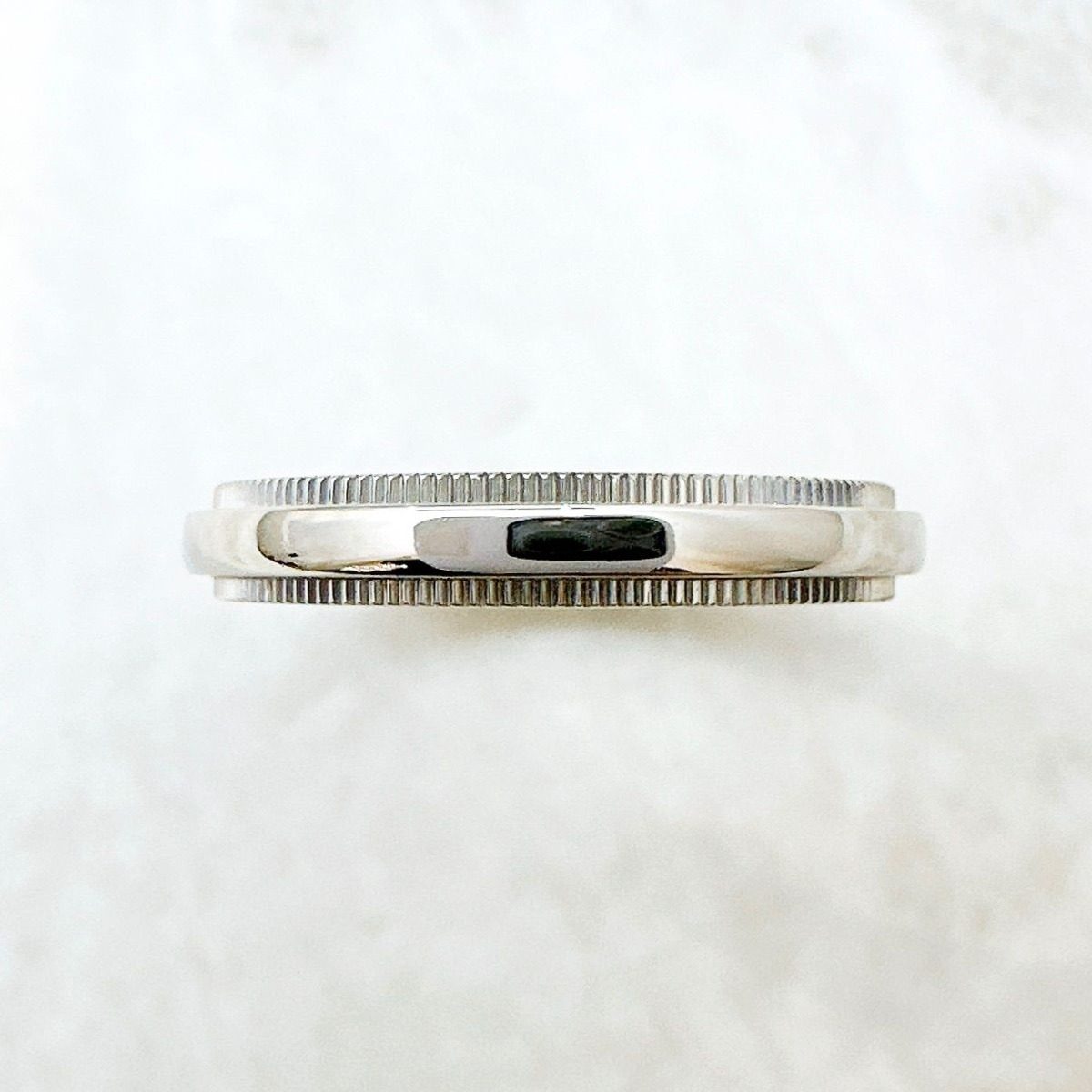 Tiffany & Co Milgrain Platinum Ring — view 5