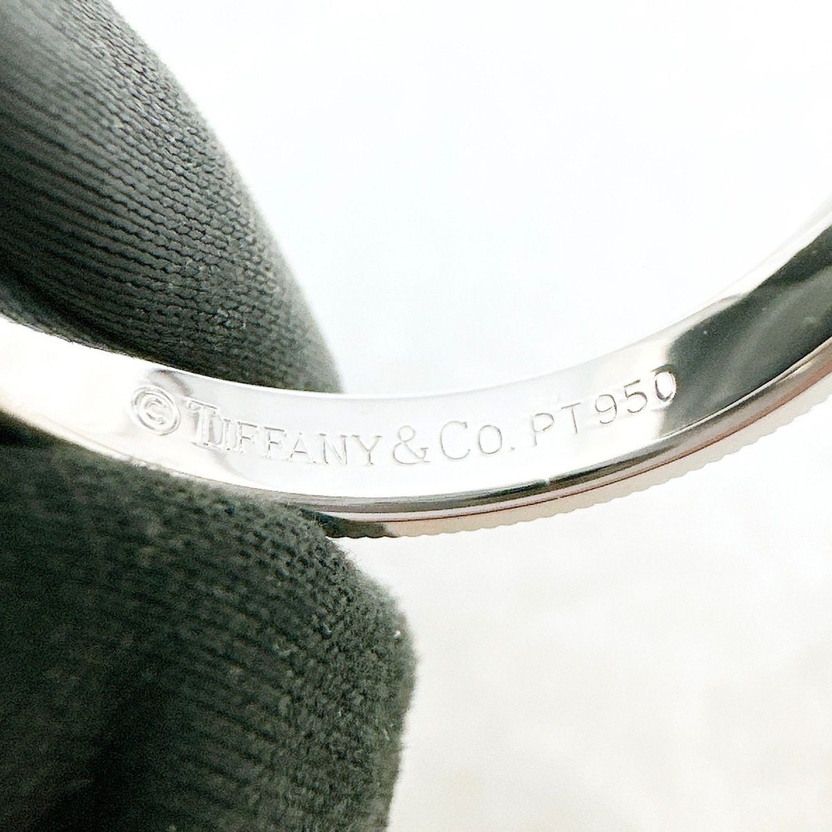 Tiffany & Co Milgrain Platinum Ring — view 7