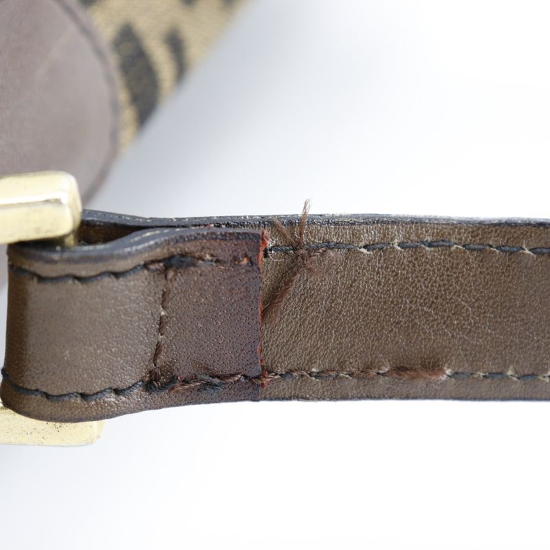 Fendi Zucca Canvas Brown Unisex Shoulder Bag