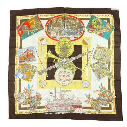 Hermes Carre 90 the Original New Orleans Creole Jazz 1923 Scarf Silk — view 2