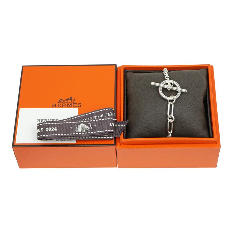 Hermes Chaine D'ancre Punk Bracelet ST Ag925 Silver - Women's Accessorie
