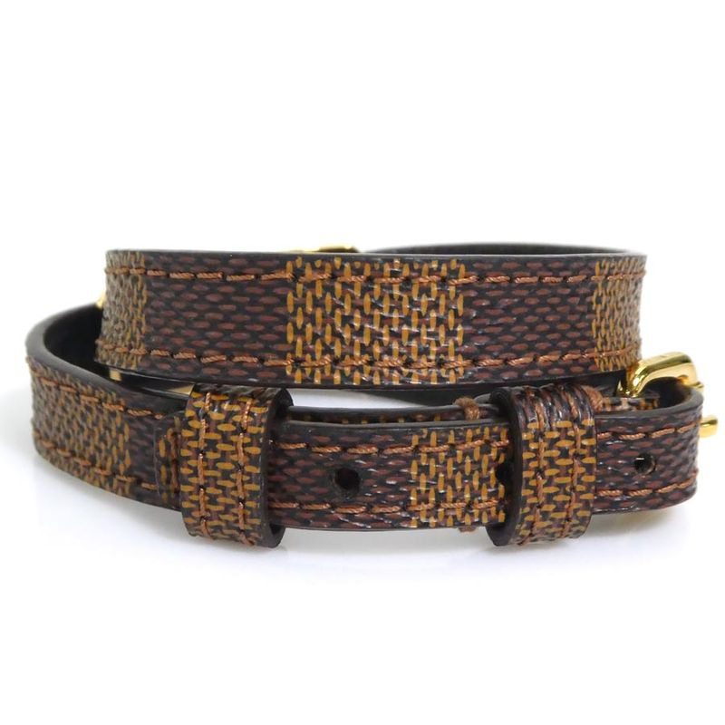 Louis Vuitton Bracelet Damier Bra Scuff Sign It M6623e