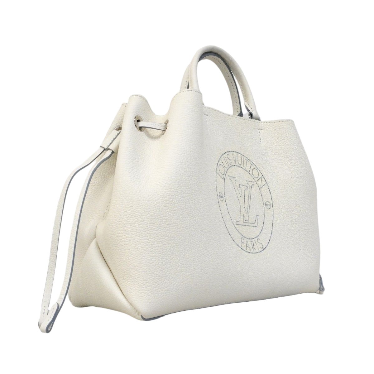 Louis Vuitton Handbag Mahina Bella White Light Blue 2-Way — view 2