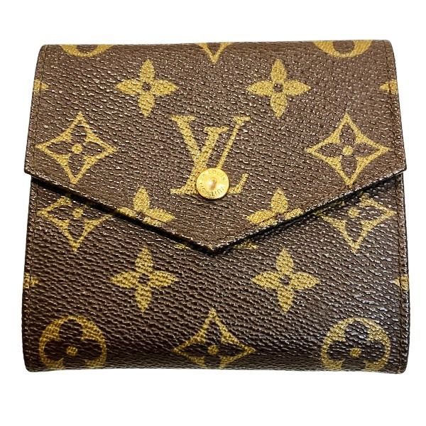 Louis Vuitton Monogram Porte Monebier M61660 Double Hook Trifold Wallet Unisex