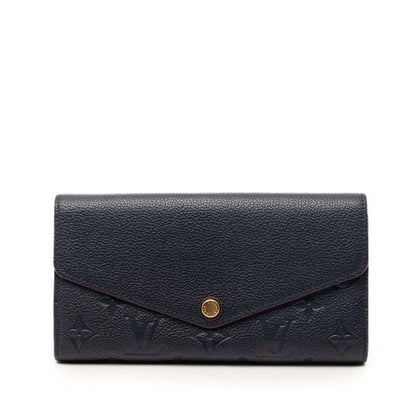 Louis Vuitton Monogram Empreinte Portefeuille Sarah Wallet Mali Null Jou Navy