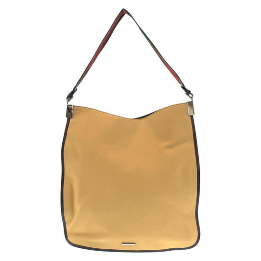 Gucci Sherry Line Beige Canvas 001 4306 Hobo Shoulder Bag Women 504905