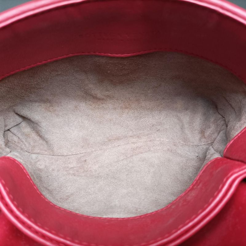 Bottega Veneta Intrecciato Olympia Red Lambskin B07197921r