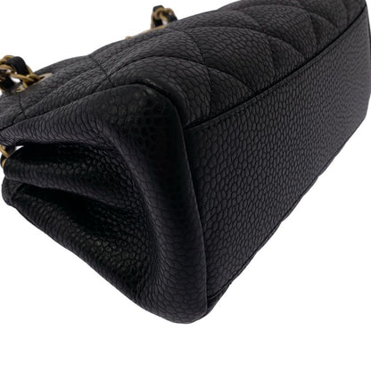 Chanel - Small Bowling Bag Caviar Skin Grained Calf Small Bow Ring Bag - Black