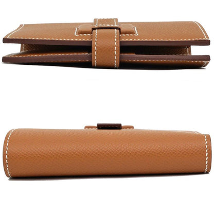 Hermes New-h Passant Compact Vo-epson Gold Silver-hardware Bifold