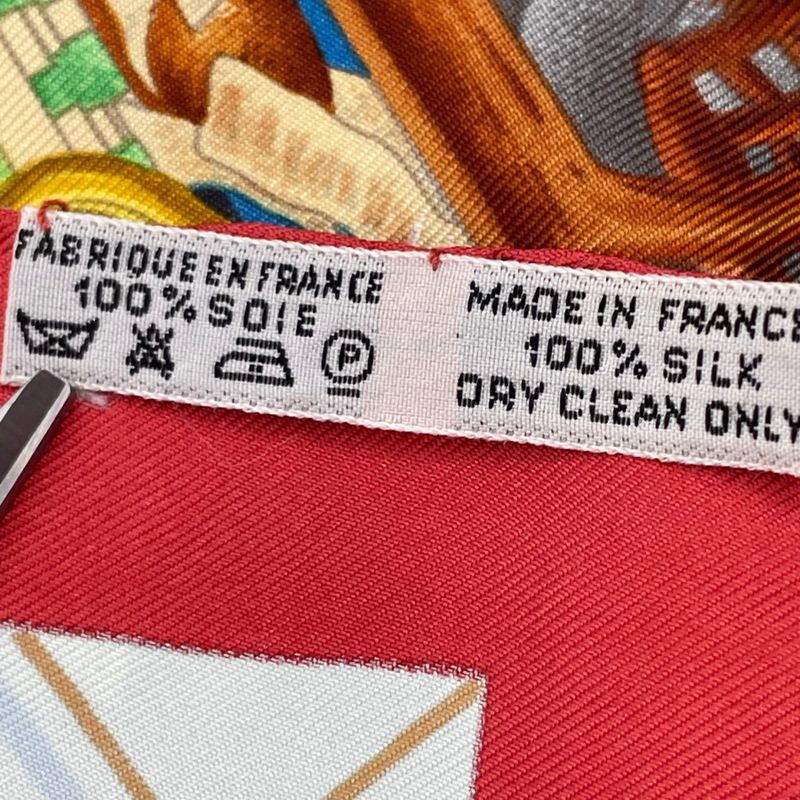 Hermes Carre 90 Wolfgang Amadeus Mozart Hymn To Mozart Silk Scarf Multicolor