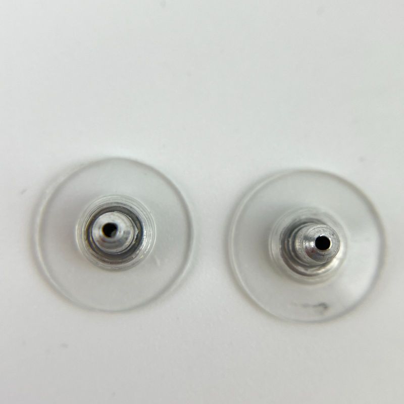 Chanel Coco Mark Accessories Earrings Silver A12V Vintage Ladies