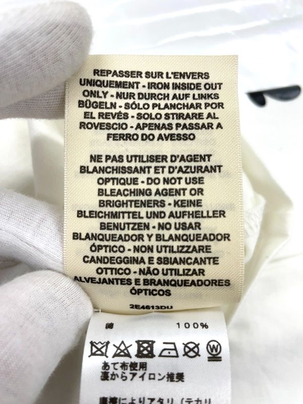 Hermes 100% Cotton T-shirt Women's 36 2e4613du White Made In France