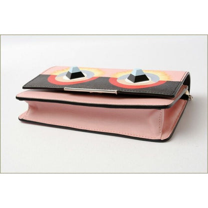 Fendi Wallet With Chain Mini Bag Leather 8 M0346 SQT F02 L0 Multicolor Pink — view 2