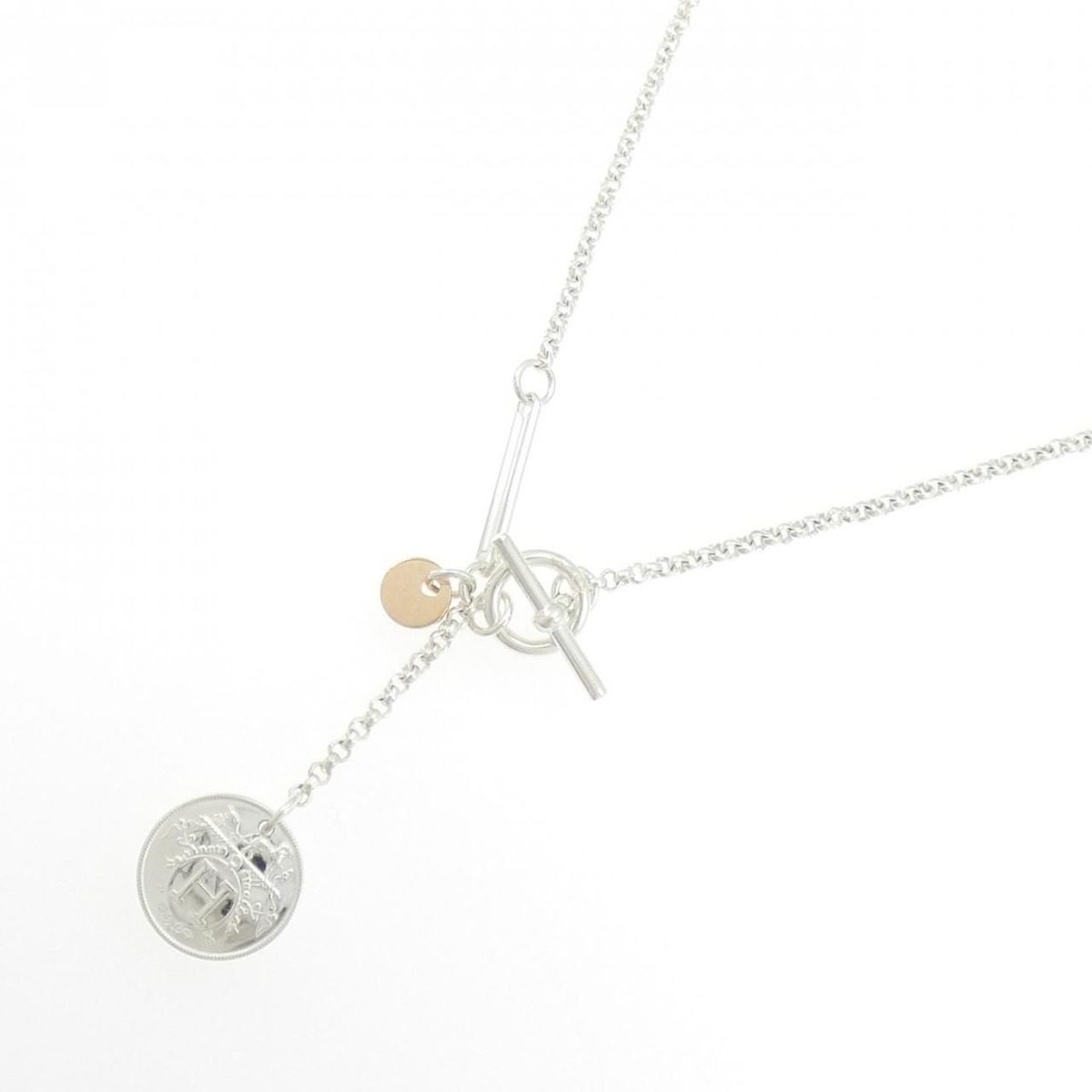 Hermes Exlibris Necklace Silver — view 2