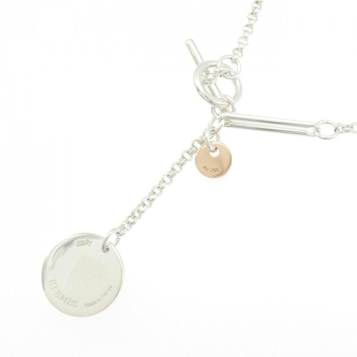 Hermes Exlibris Necklace Silver — view 4