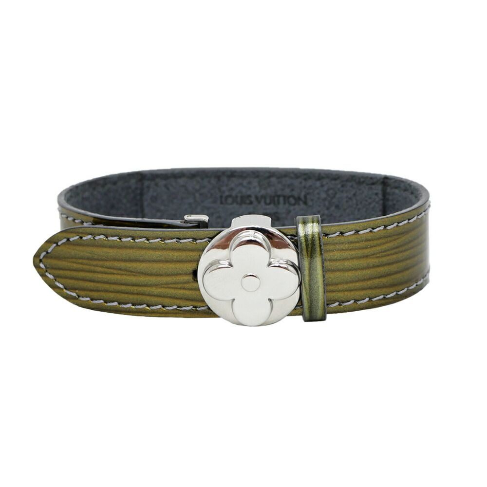 Louis Vuitton Luck Cyber Epi Green Silver Bracelet