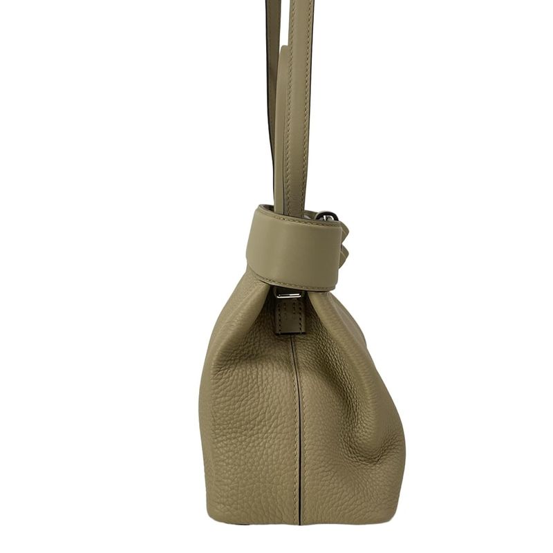 Hermes Handbag Medor Beige Marfa Silver Hardware /2way