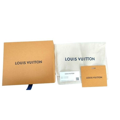 Louis Vuitton Bifold Wallet Portefeuille Multiple Black Aerogram Leather — view 10