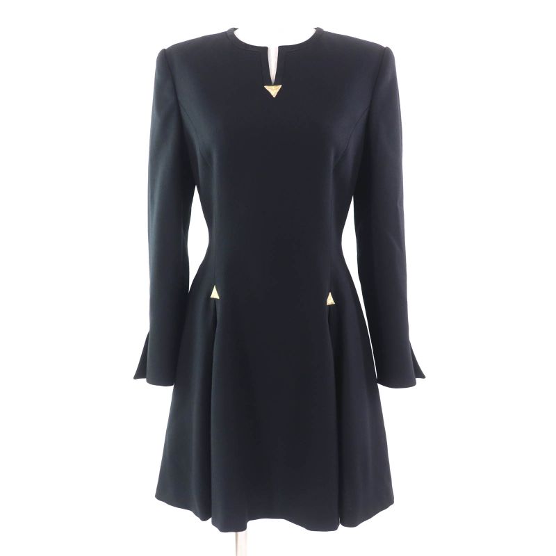 Mademoiselle DIOR Mademoiselle DIOR Vintage 100% Wool Flared Silhouette Long