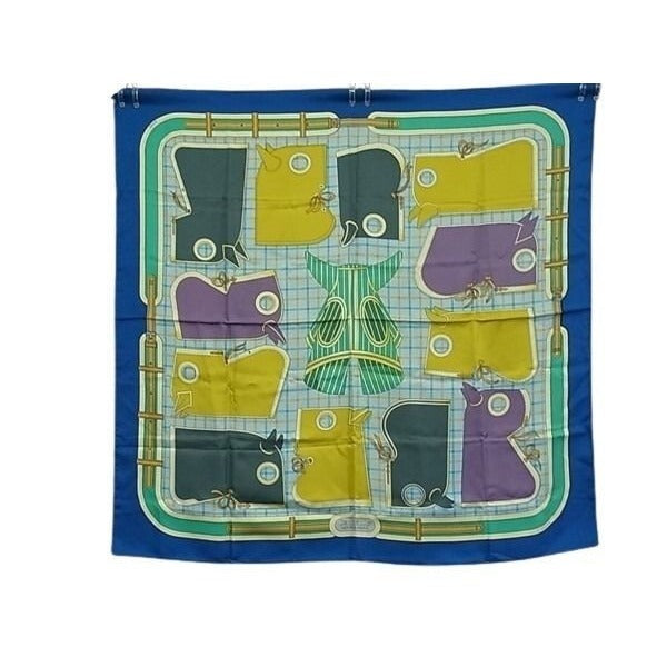 Hermes Scarf Carre 90 Multicolor Silk Camails Camaille