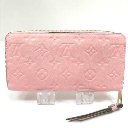 Louis Vuitton Monogram Empreinte Leather Zippy Long Wallet Rose Poudre Pink