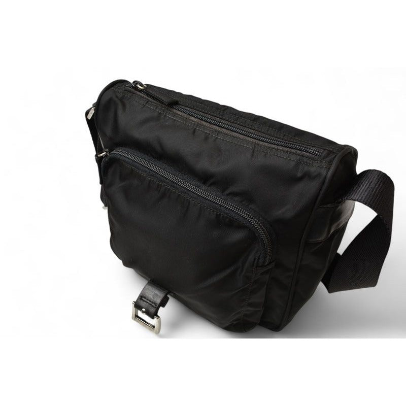 Prada Shoulder Bag Crossbody Nylon Black Bt0173 — view 11