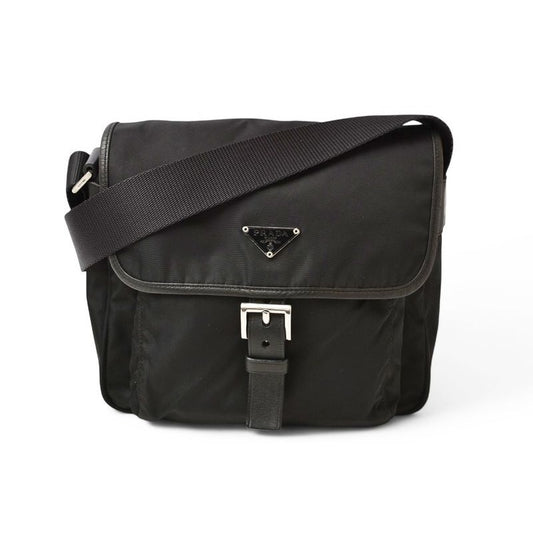 Prada Shoulder Bag Crossbody Nylon Black Bt0173