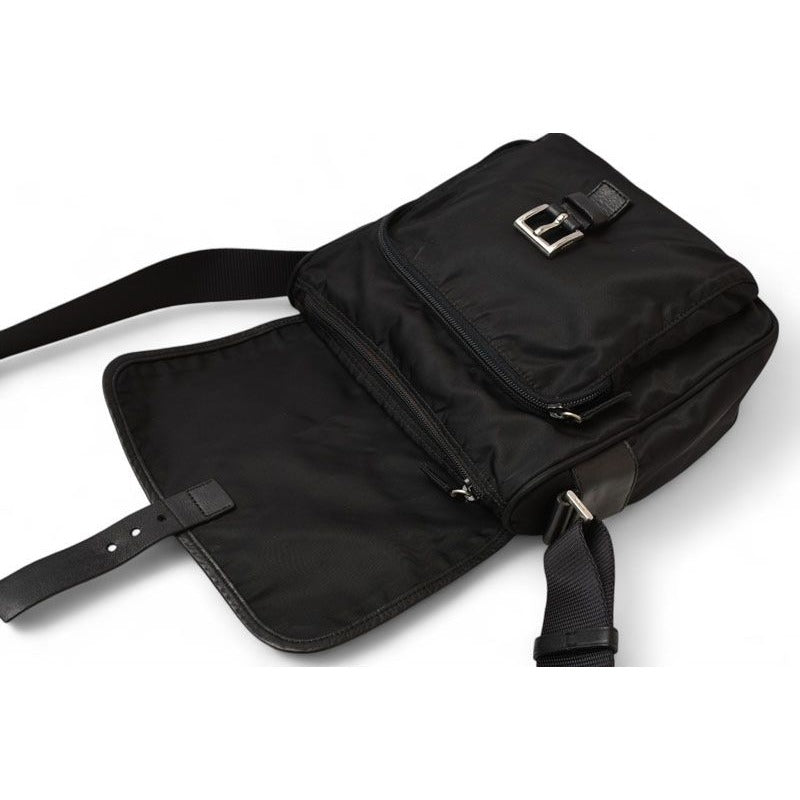 Prada Shoulder Bag Crossbody Nylon Black Bt0173 — view 10