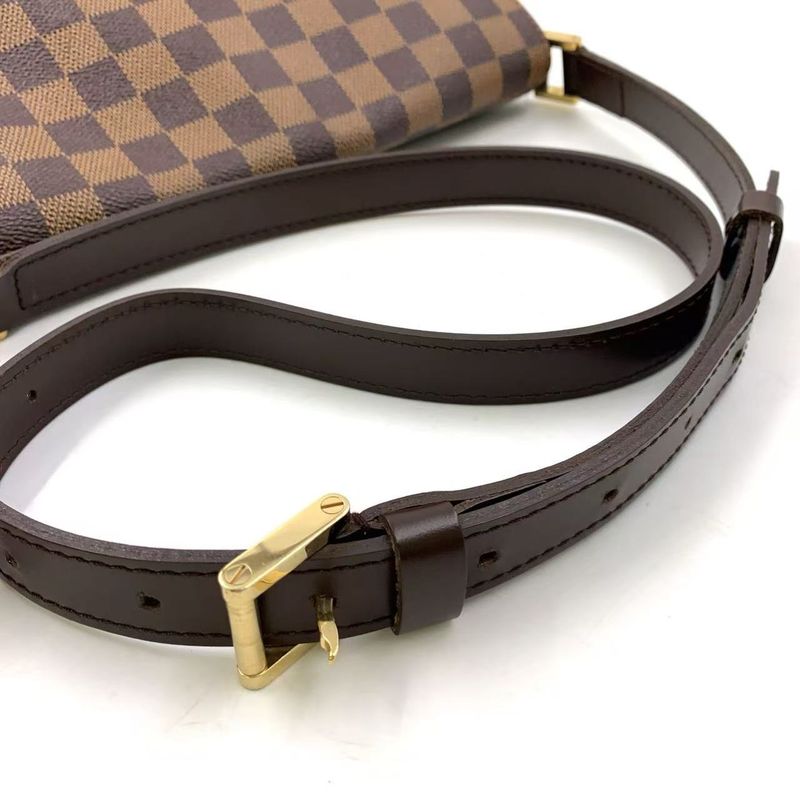 Louis Vuitton Musette Damier Ebene Damier Ebene Leather × PVC Brown Shoulder