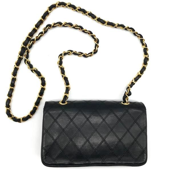 Chanel  Bicolor Big CC Logo Mini Chain Shoulder Bag Black