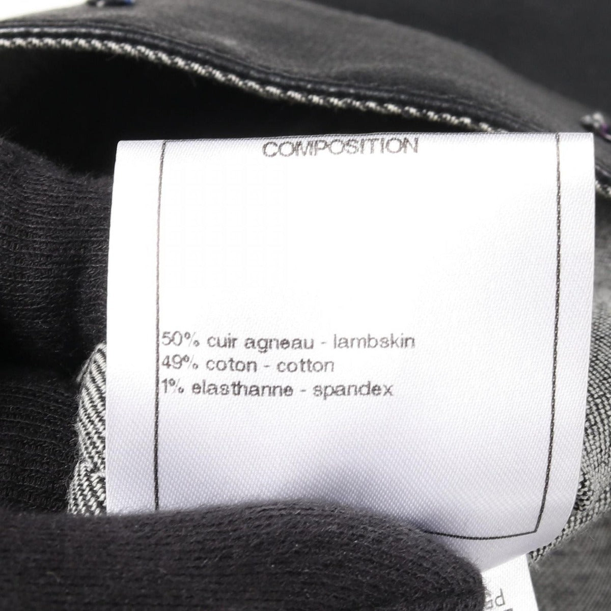 Chanel Leather Jacket Coco Mark Embroidery Other — view 6