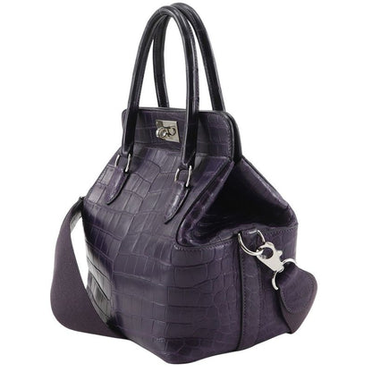 Hermes Toolbox 20 2WAY Shoulder Niloticus Amethyst Purple □O Ladies Handbag