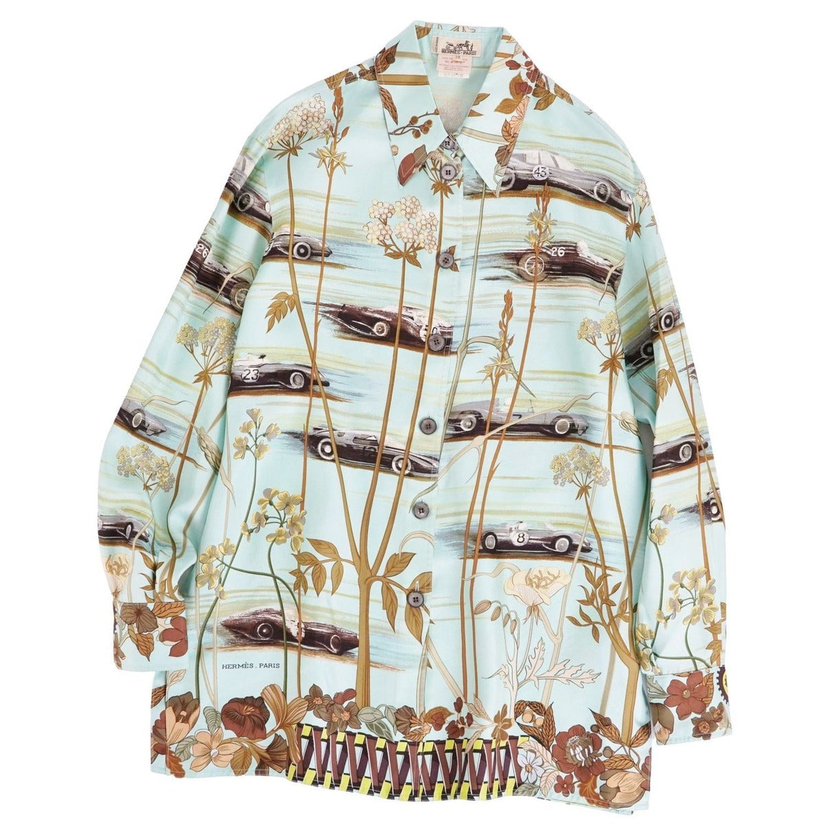 Hermes Vintage Shirt Blouse Long Sleeve