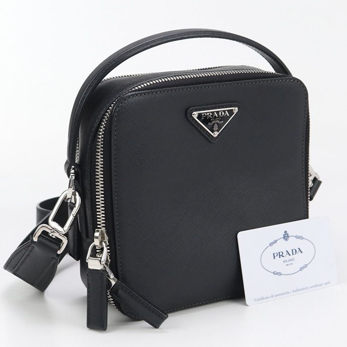 Prada 2WAY Saffiano Leather 2vh068 9Z2 F0002 Handbag Leather Men