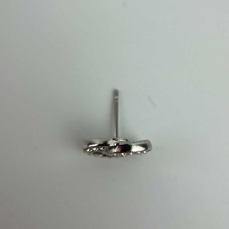 Chanel Coco Mark Accessories Earrings Silver C21V Vintage Ladies