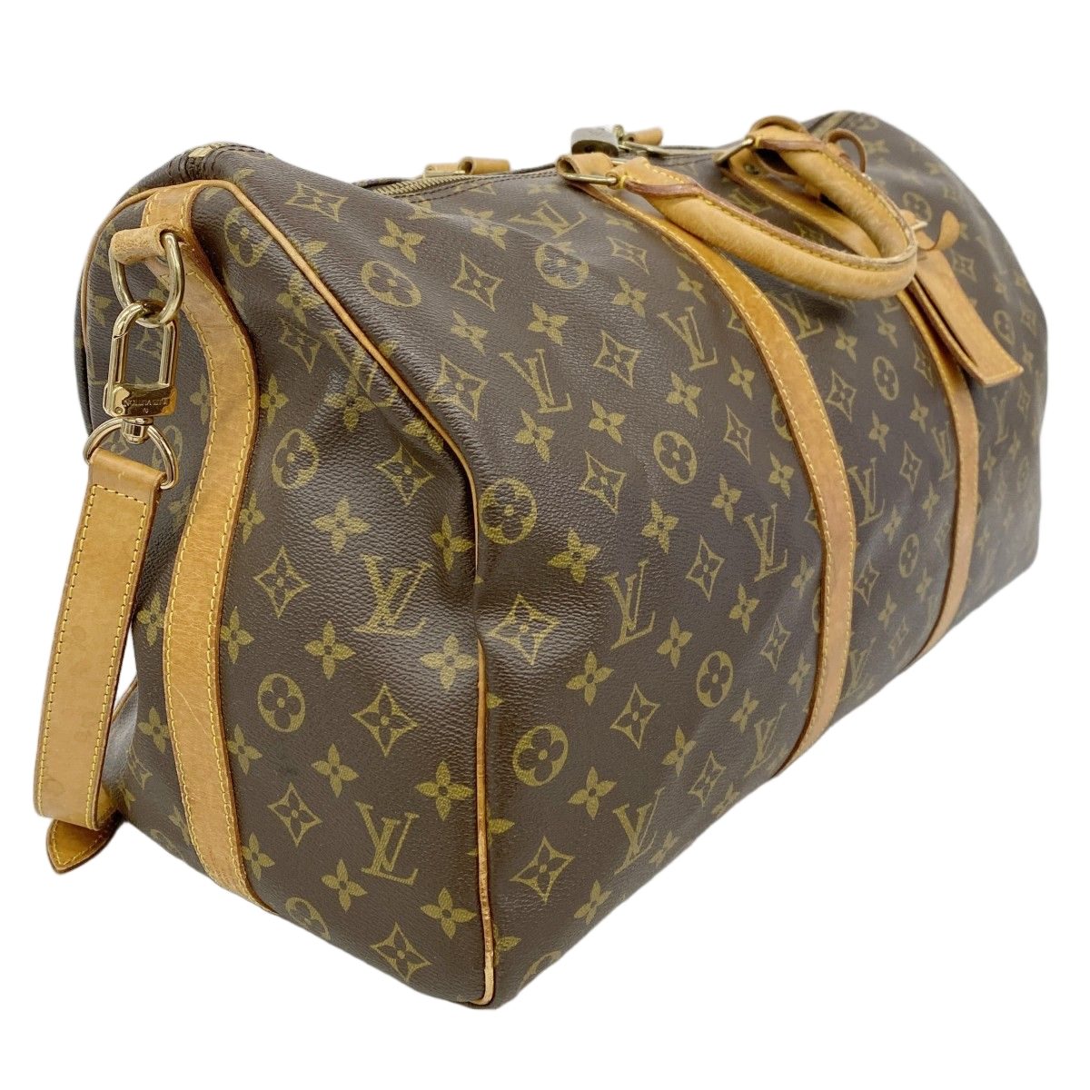 Louis Vuitton Boston Bag Monogram Keepall Bandouliere 50 Brown — view 2