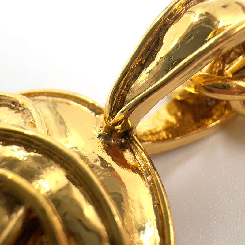 Chanel Coco Mark GP Gold Necklace Gold