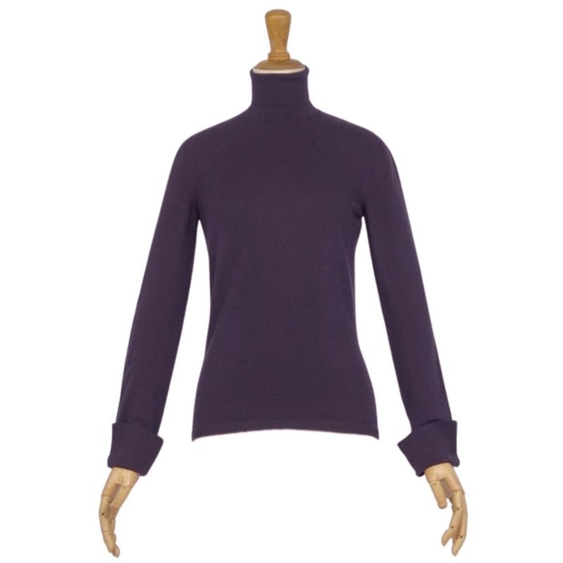Celine Knit Sweater High Neck Cashmere Top