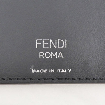 Fendi Cade Case Business Card Holder Zucca Black 7ar911 Accessories