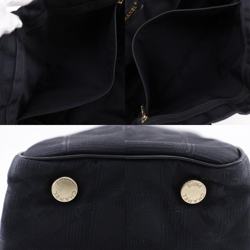 Chanel Tote MM New Travel Line A15991 Nylon Canvas Black Ladies Tote Bag
